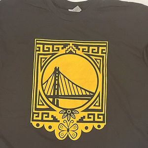 New! Golden State Warriors Latino Latinx Heritage Night T-Shirt  XL. Black.
